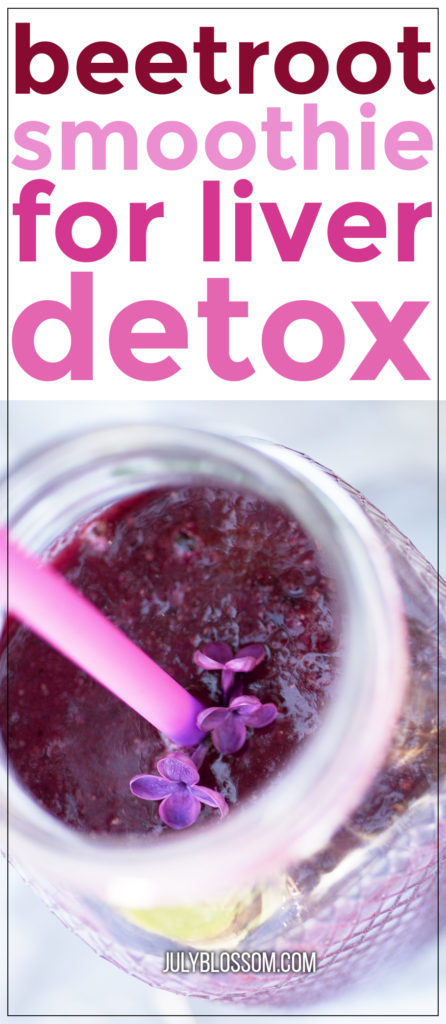 Show you liver some love by making this cleansing liver detox smoothie with beets! 