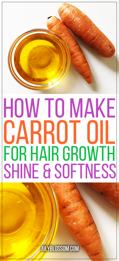 Carrot oil…for hair? The first time I heard about this, I was in wonder too. What is carrot oil? How do you make it? What does it do for hair? I’ll show you how to use homemade carrot oil for hair growth and more in this post: 
