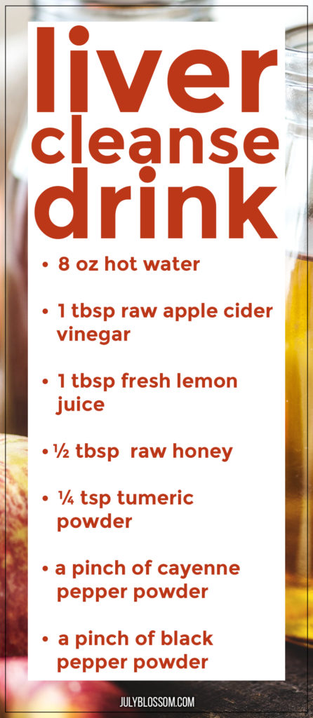 Start your mornings right, sipping this liver cleanse drink with apple cider vinegar! 