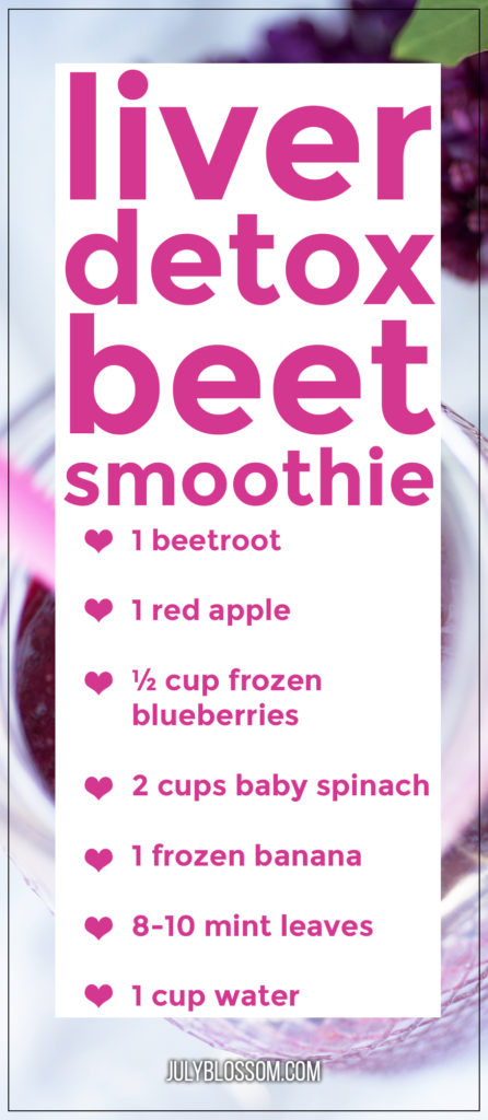 Show you liver some love by making this cleansing liver detox smoothie with beets! 