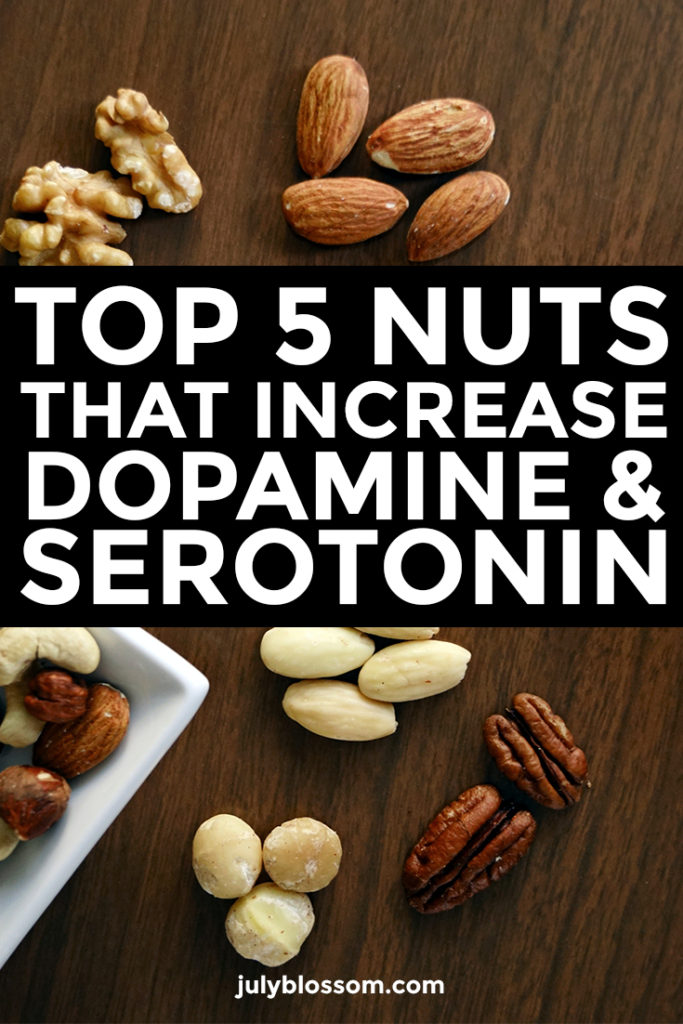 All nuts are good for your mood and mental health, but here are the best nuts that increase dopamine and serotonin – two important chemicals that bust depression and anxiety.
