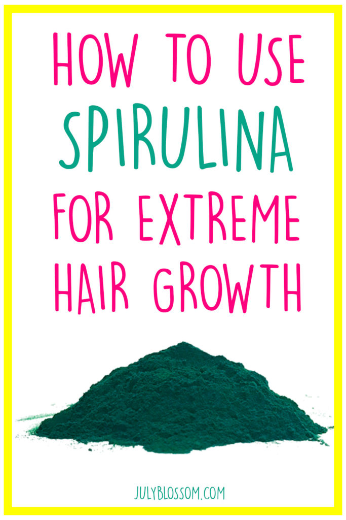 Grow long mermaid hair with the superfood from the sea: spirulina. This post talks about the benefits and how to use spirulina for hair growth! 