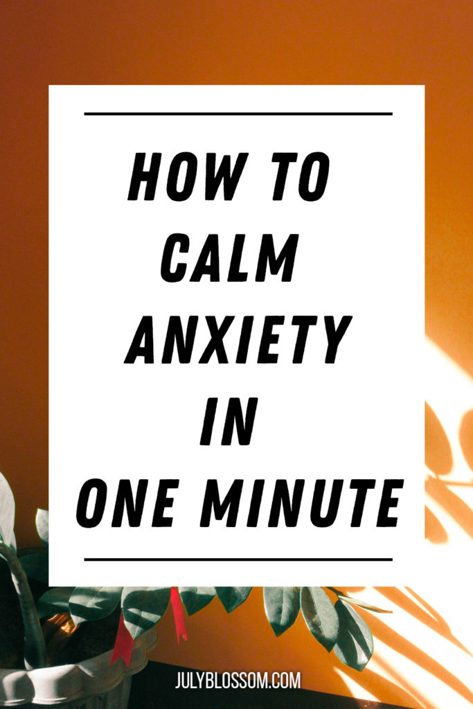 I have anxiety and its exhausting living with it every single day. Here, I share a technique that helps me immensely when I feel anxiety is taking over me. It’s a hack for how to calm anxiety in one minute. I hope it helps you!  