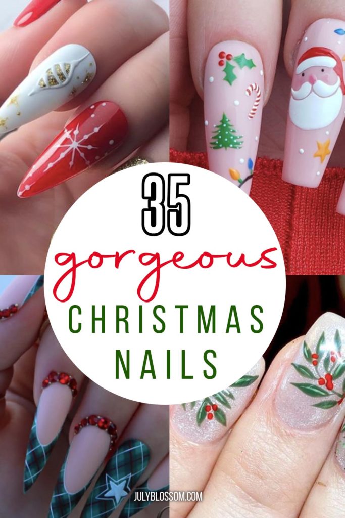 Below is a compilation of 35 unique Christmas nails to try in 2021! 