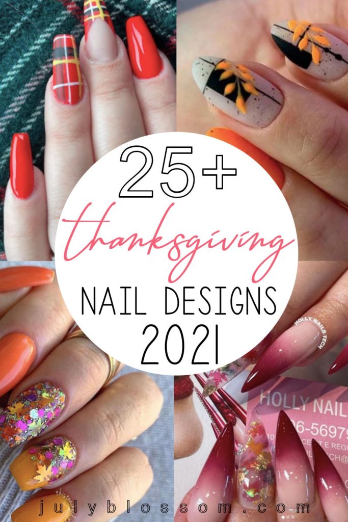 Get your nails looking lit with these 26 thanksgiving nail designs of 2021!