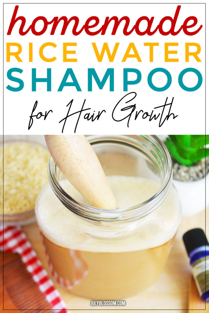 Find the benefits of rice water for hair plus a DIY rice water shampoo recipe that promotes hair growth! 