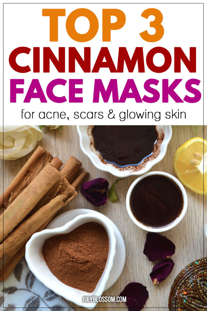 These 3 DIY cinnamon face masks fight acne, lighten scars and promote beautiful skin overall! 