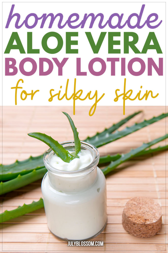 Your skin is going to drink up this DIY aloe vera lotion! Whether you’re applying it to soothe your skin or moisturize it, this light-weight moisturizer is just what you need! 