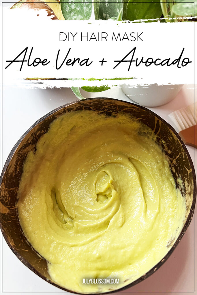 A DIY aloe vera + avocado hair growth mask is JUST the treatment you need for dull lifeless and thinning hair!