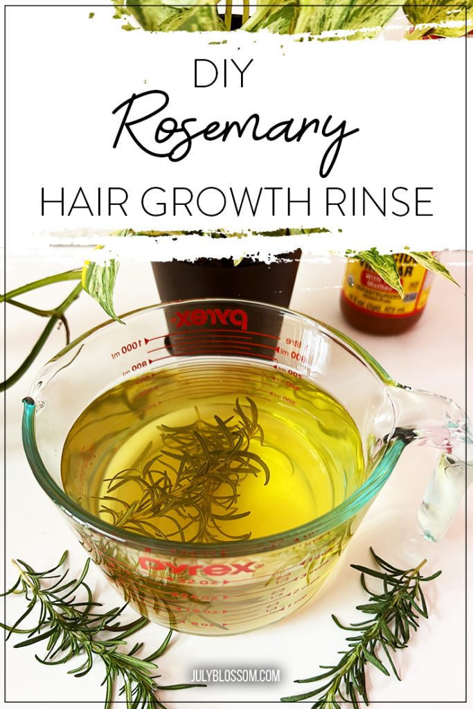 A DIY rosemary hair rinse for hair growth is JUST the thing you need for that envious thick long hair that's gonna WOW you and anyone who is blessed enough for their eyes to behold those Rapunzel locks!