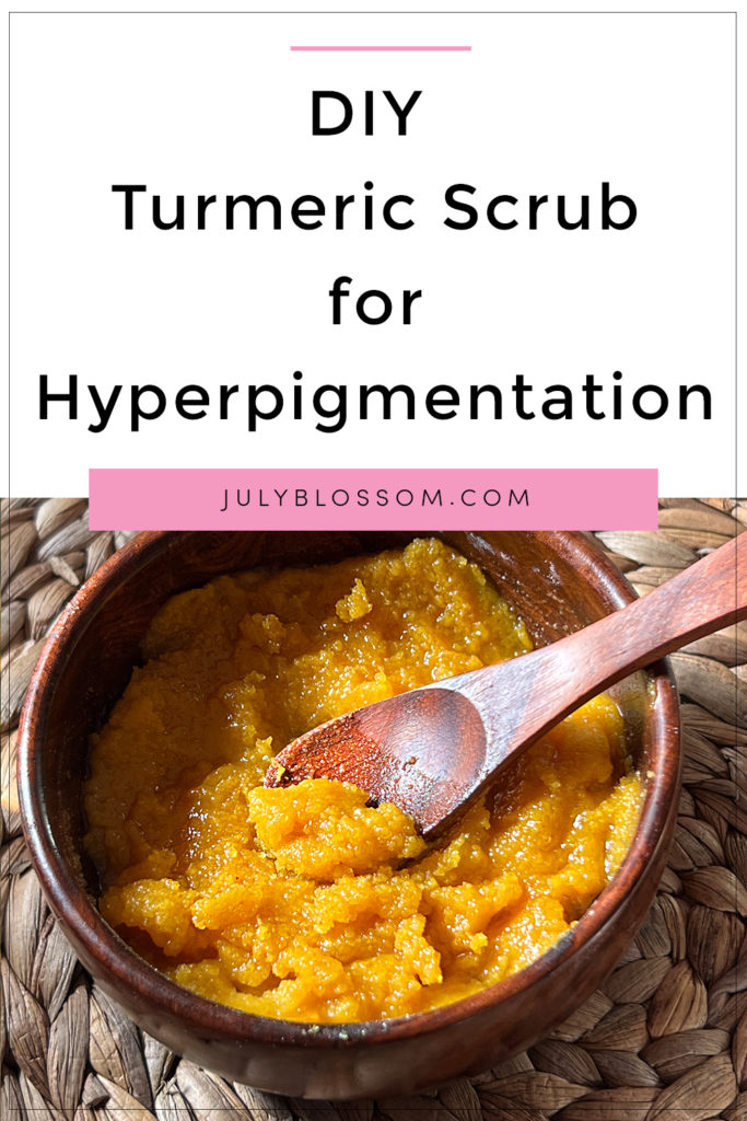 For all my beauties with dark inner thighs, armpits, bikini area and spots, etc, this DIY turmeric scrub for hyperpigmentation is a must try!