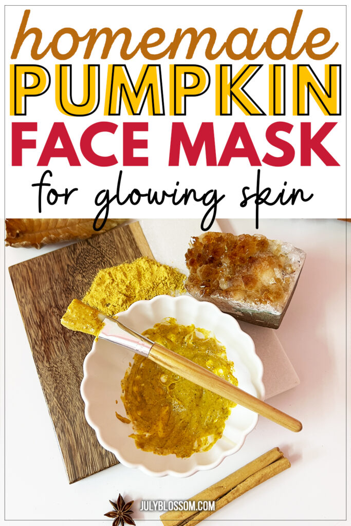 A DIY pumpkin face mask is a cute activity for Halloween, a cozy fall day with your little one/friends or if you just want to have a spa session at home.

It’s super easy to whip up because it contains pumpkin powder.