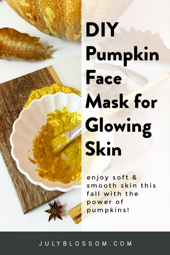 The only Halloween mask you need this fall is this DIY pumpkin face mask! It contains the star ingredient: pumpkin powder! Yum!