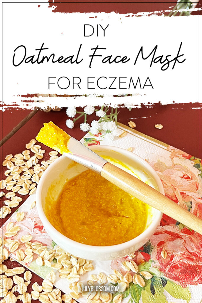 A DIY oatmeal face mask can help calm down your skin by reducing redness, itching and irritation. It's great for healing acne, eczema and psorasis on your face.