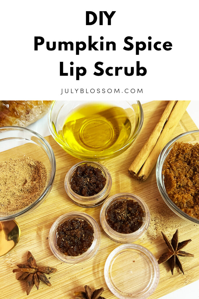 Make your lips EXTRA scrumptious with this DIY Pumpkin Spice Lip Scrub! It has natural lip plumping & reddening effects for soft, kissable lips!