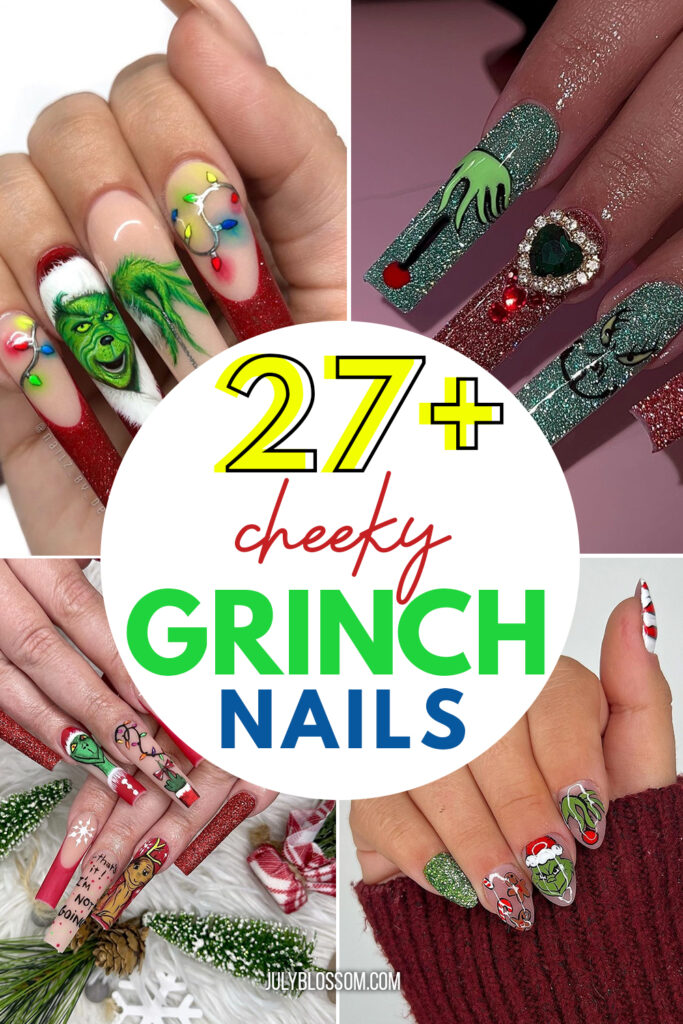 "You're a mean one, Mr. Grinch!" If you love poor old Grinch, maybe you can be unique for Christmas this year and get some Grinch nails on! 