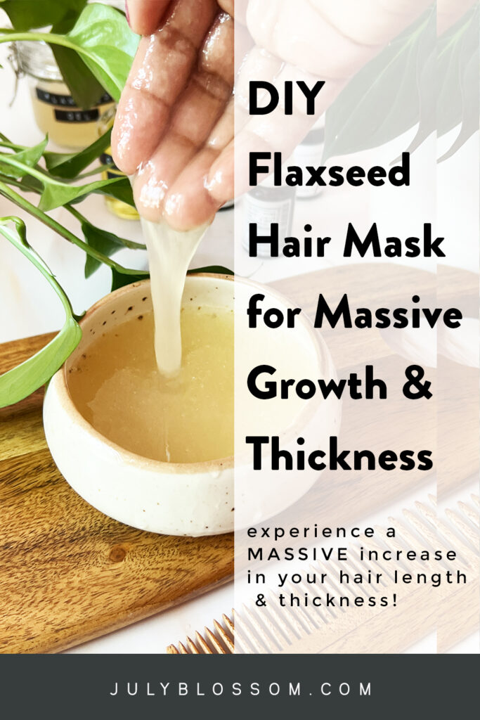 This DIY flaxseed gel hair mask not only boosts beautiful hair growth but also, strengthens, hydrates, adds shine and protects your hair strands from wear and tear.