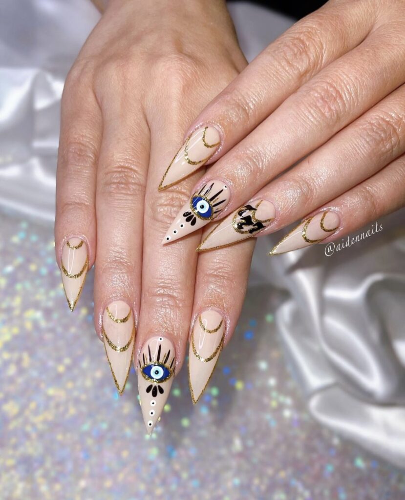 25+ Powerful Evil Eye Nails to Get ASAP