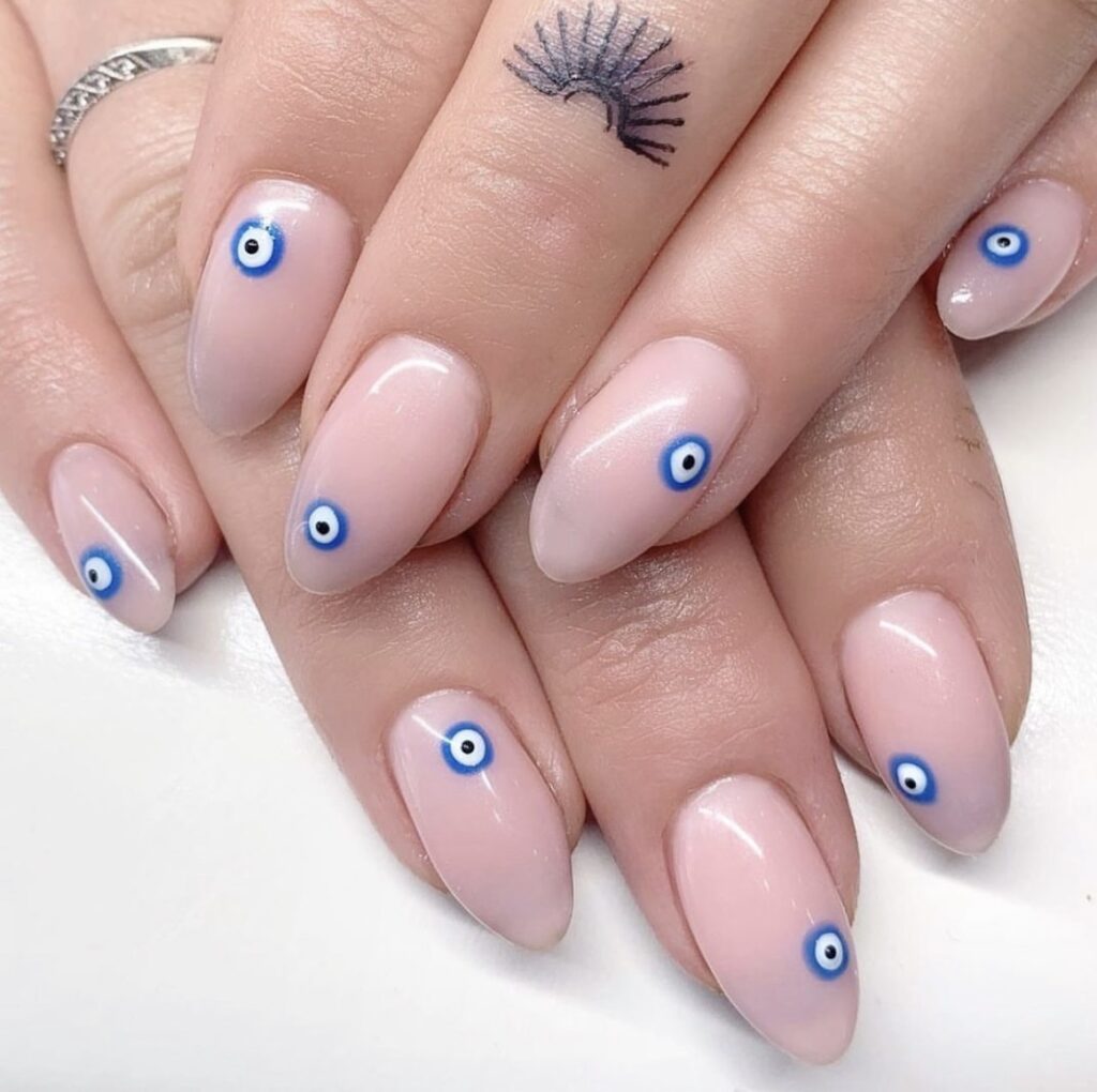 25+ Powerful Evil Eye Nails to Get ASAP