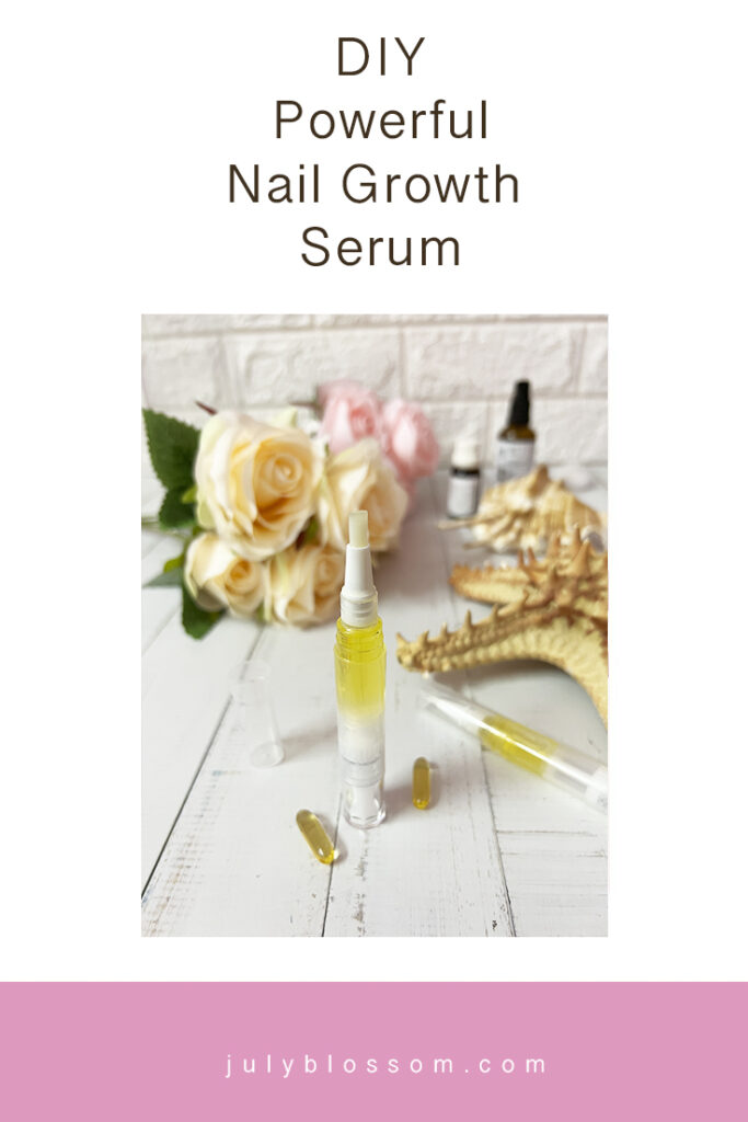 Find a DIY nail growth serum that will give you healthy and beautiful long natural nails easily! 💅