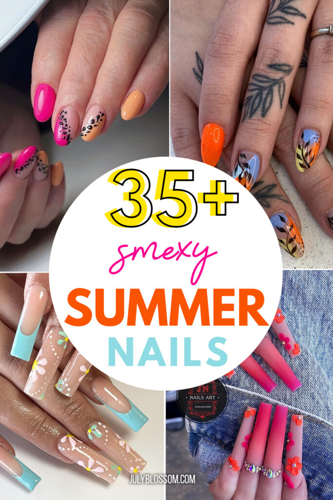 Summer nails are IN girlies! Try these ultra hot summer nail designs that go perfectly for his sultry beachy weather!