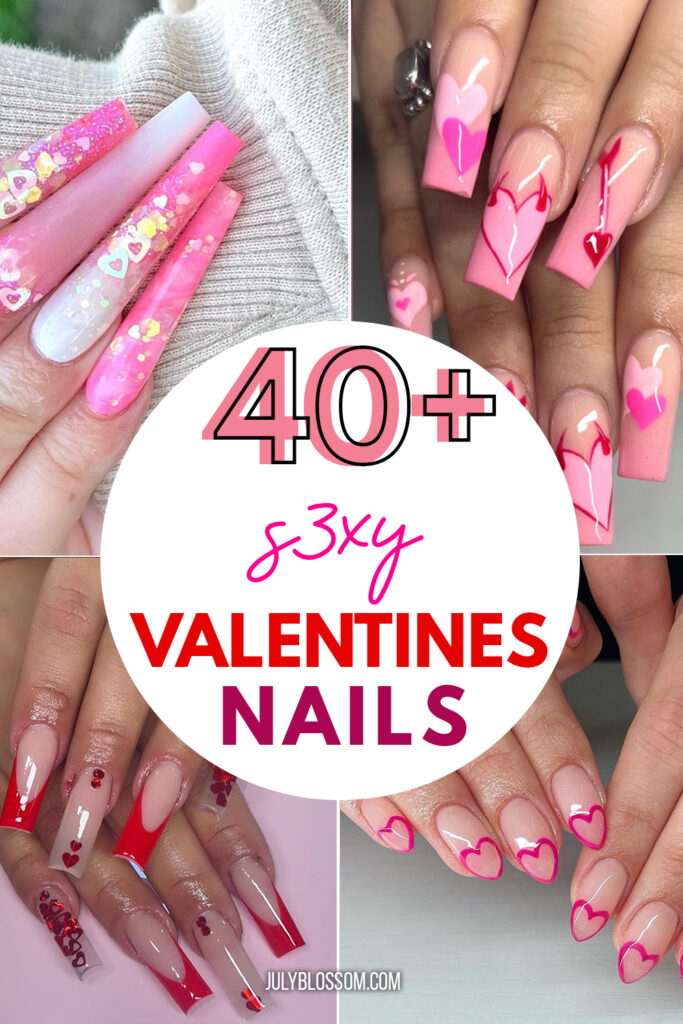Ladies, get your segsy ON with these hawt Valentines nails! 