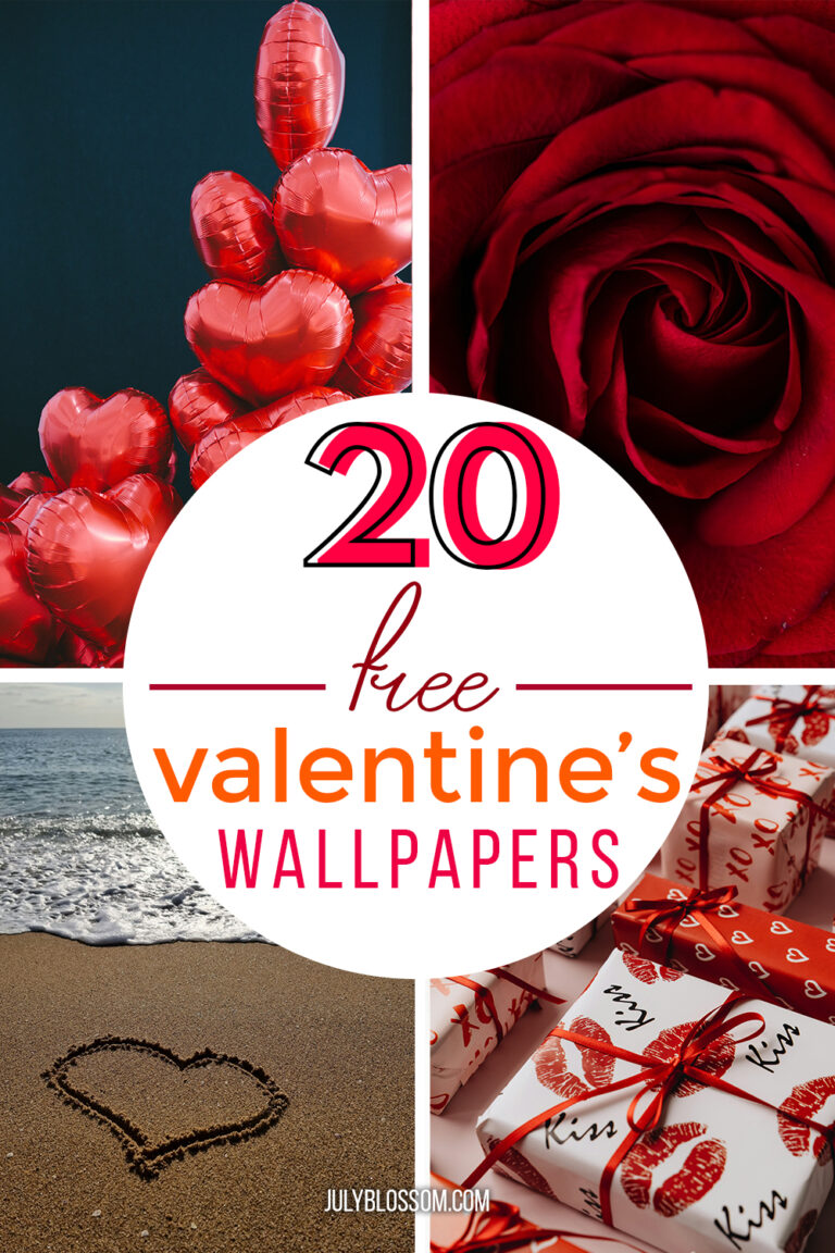 20 Free Lovely Valentine's Wallpapers for iPhone - ♡ July Blossom