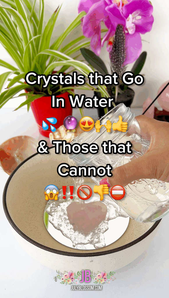As a crystal owner and lover, you need to know all about the crystals that go in water and those that cannot. Learn about water-loving and water-phobic crystals in this small guide! 