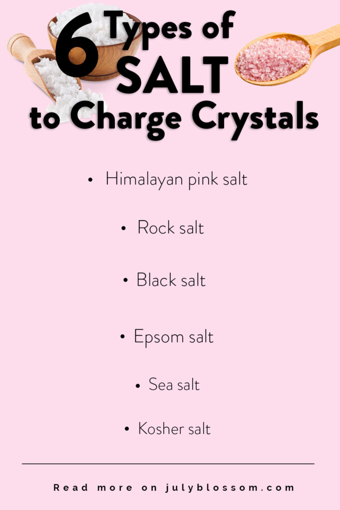 Did you know that there different types of salt for crystal cleansing and charging?