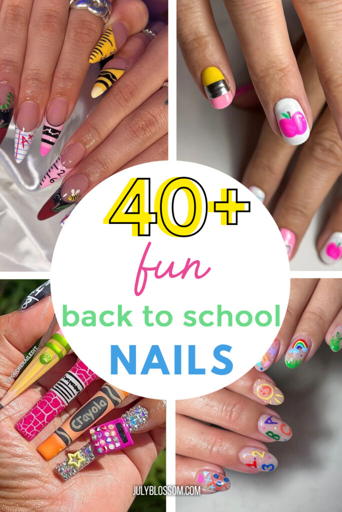 Back to school nails are the cutest way to kick off the new semester - fun, stylish and full of personality to match your fresh start! These nails are perfect for teachers and students alike!  